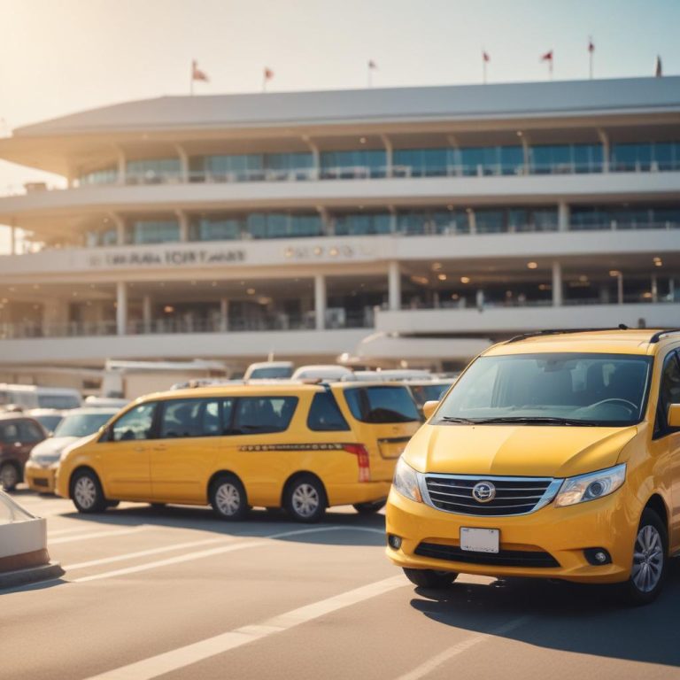 Такси между крупным транспортным узлом и курортным посёлком с фиксированными тарифами и онлайн-бронированием